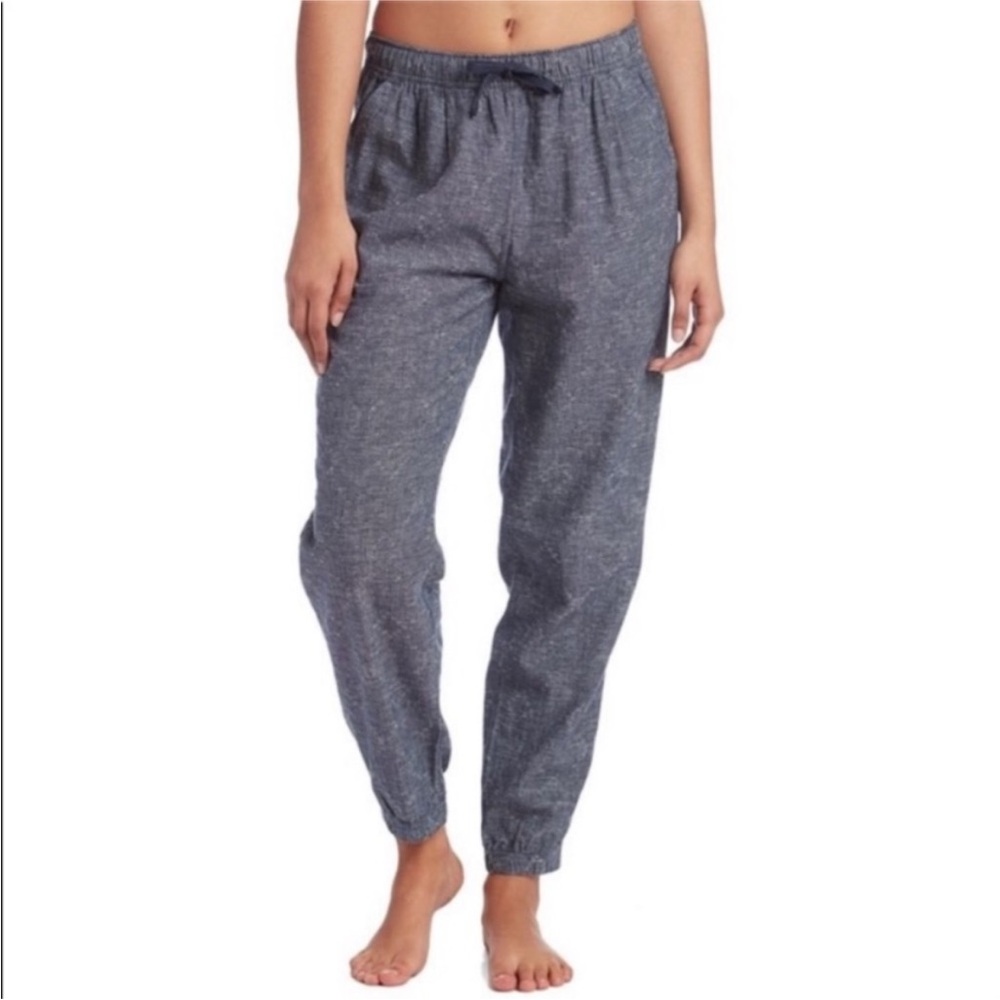 Patagonia hemp cotton pull on jogger pants blue size SM natural fibers casual